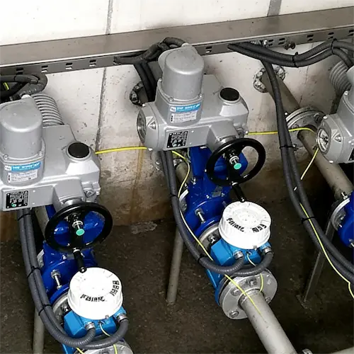 산업용 변조 밸브 자동화-