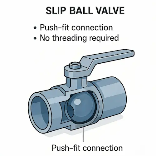 슬립볼 밸브 구조.