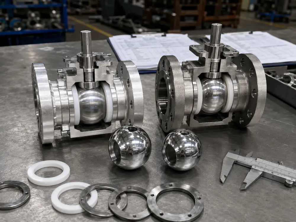 Comparación de materiales de válvulas de bola de acero inoxidable 304 y 316 para servicio industrial