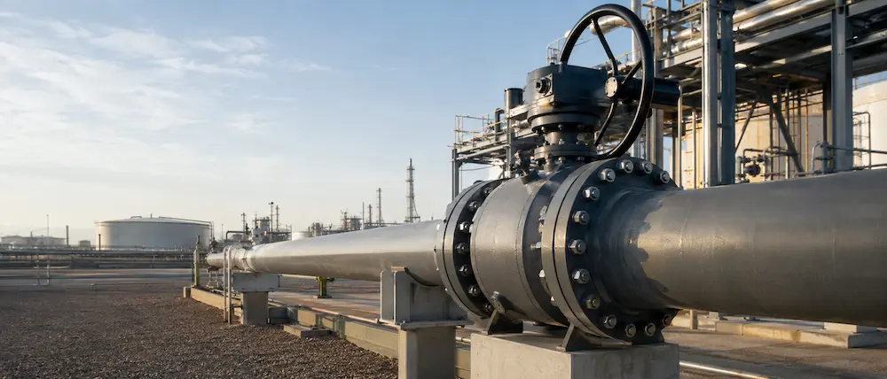 Soluciones de válvulas para petróleo instaladas en sistemas de tuberías de transferencia de petróleo en aplicaciones de refinería y almacenamiento