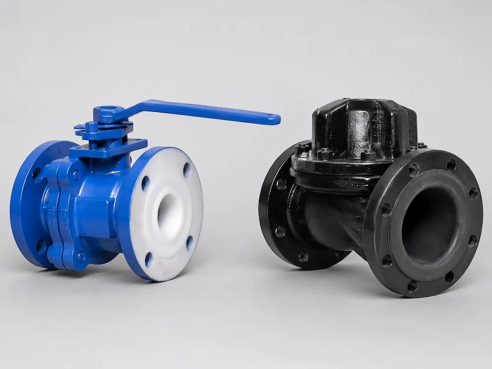 Comparação de válvula revestida de PTFE real e válvula revestida de borracha para meios químicos Comparação de válvula revestida de PTFE real e válvula revestida de borracha para meios químicos
