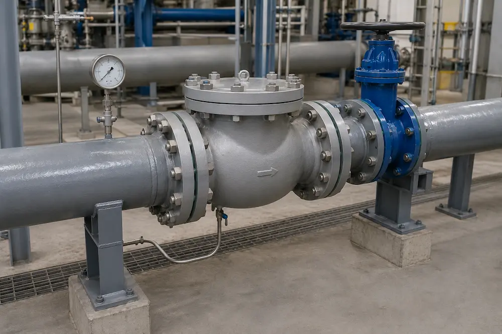 Check valve installation guide for industrial pipelines