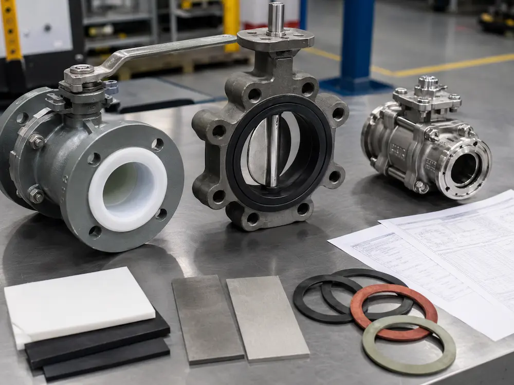 Chemical and lined valve material review for corrosive and abrasive service