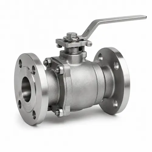 flanged ball valve for industrial pipeline shutoff
