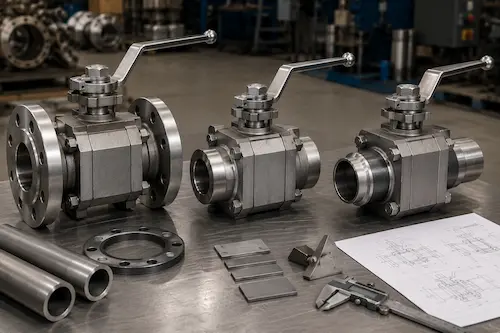 High pressure ball valve flanged socket weld butt weld connection comparison