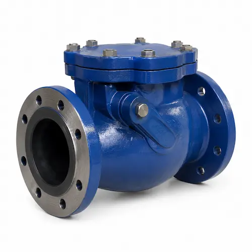 rubber lined swing check valve for pump discharge lines