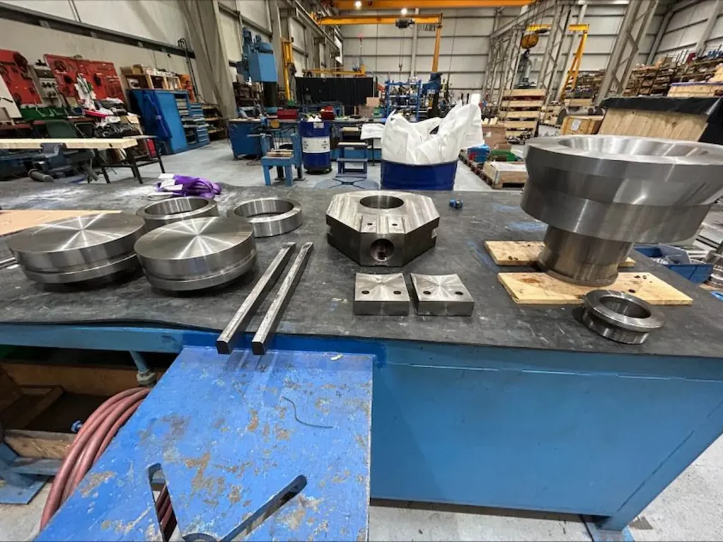 Industrial valve dimensional inspection before shipment