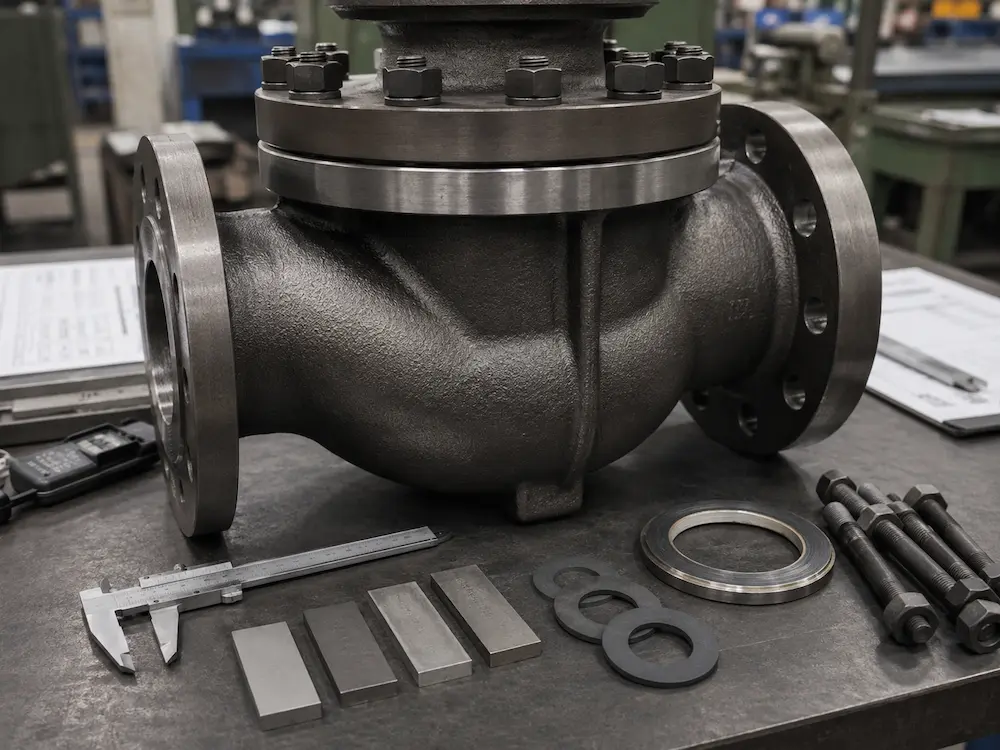 ASTM A217 WC6 alloy steel valve body for high temperature steam service