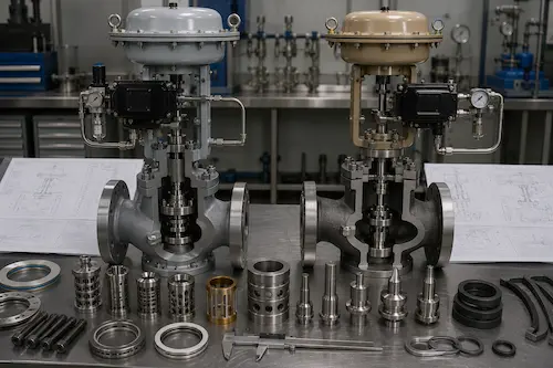 Boiler feedwater control valve and steam control valve comparison by Vcore Valve