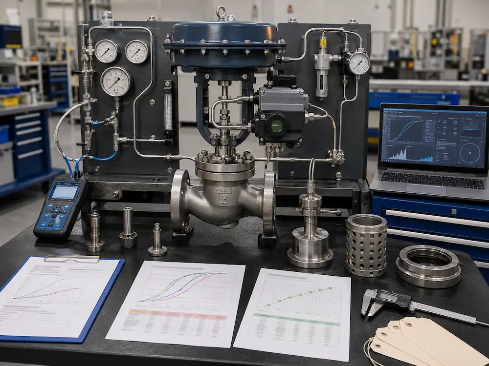 Control valve characteristic rangeability and travel engineering review