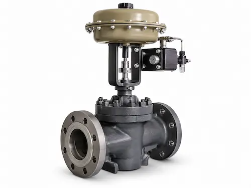 Eccentric plug control valve by Vcore Valve for slurry and dirty fluid service