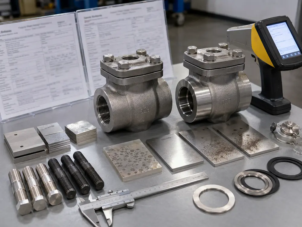 F304 and F316 forged stainless steel valve materials for industrial valves