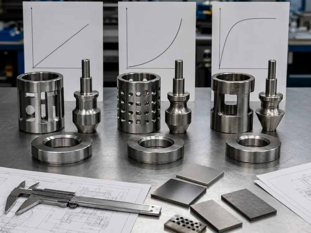 Linear equal percentage and quick opening inherent control valve characteristics