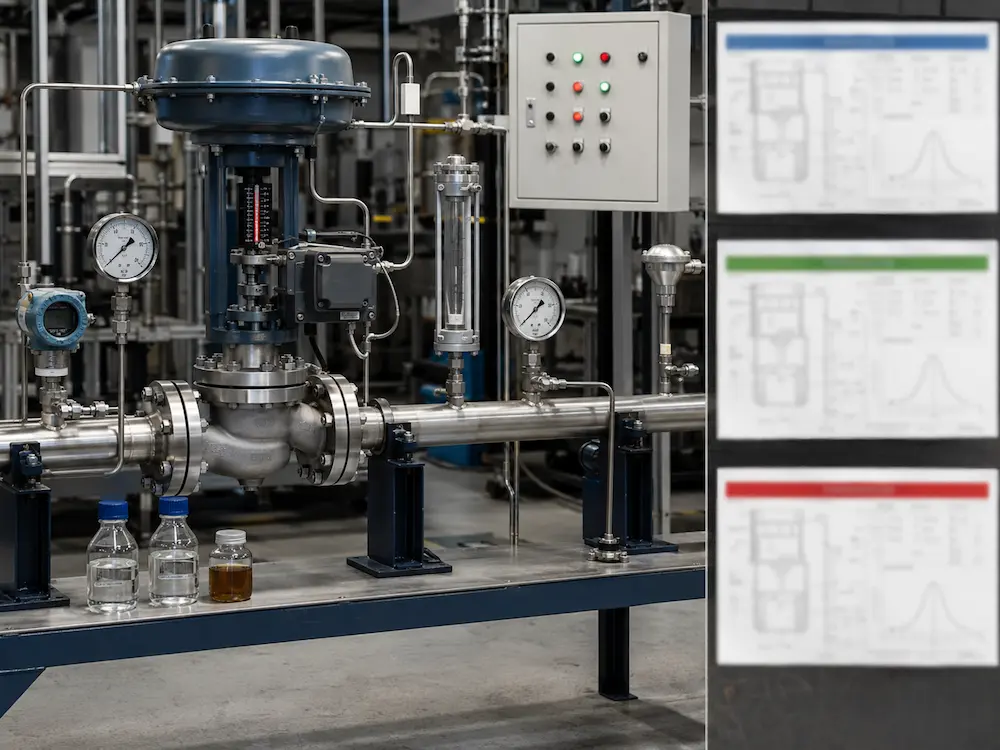 Minimum normal and maximum flow data required for control valve sizing