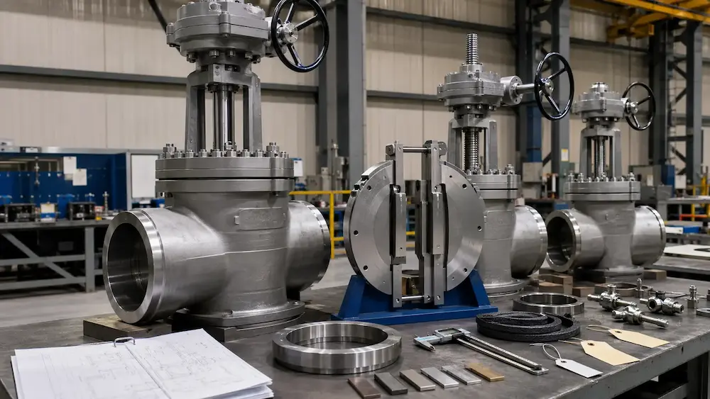 Representative parallel slide disc gate valve engineering review for power plant isolation service