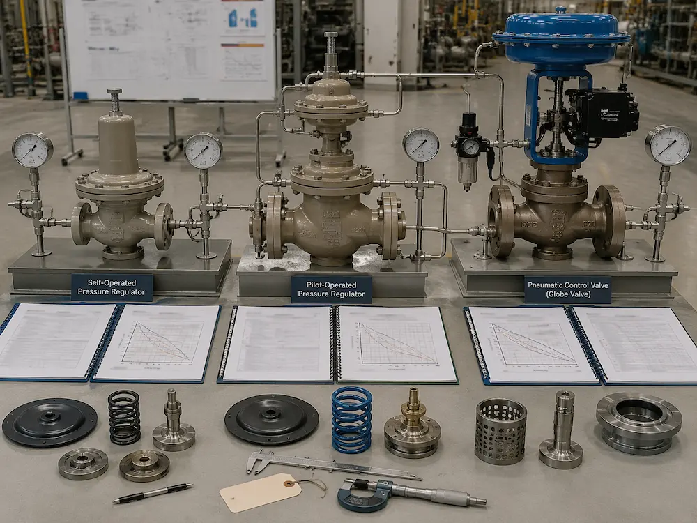 Pressure regulator and control valve selection engineering review