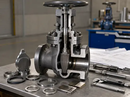 Structure de capot à joint de pression du robinet-vanne de Vcore Valve