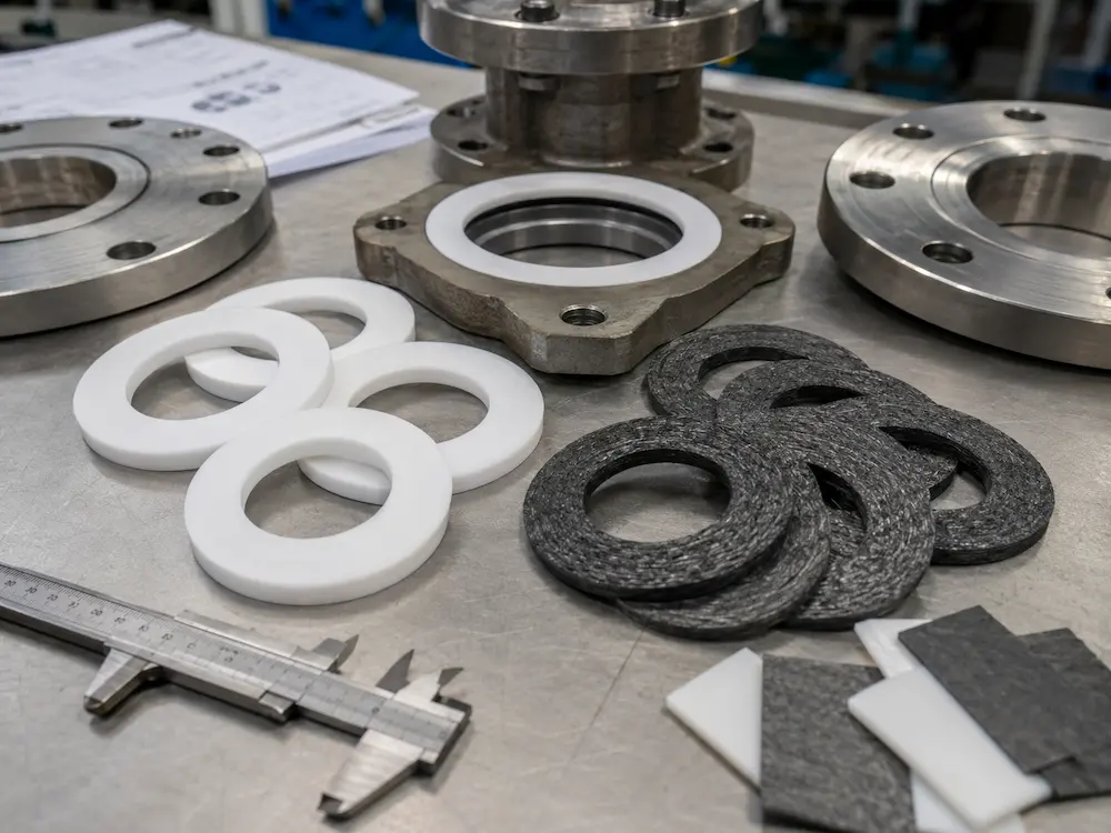 PTFE and graphite valve gasket comparison for chemical and high temperature service