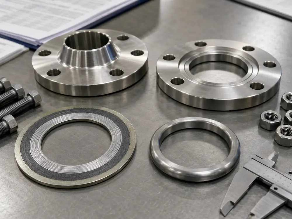 Spiral wound and RTJ valve gasket comparison for high pressure flange sealing