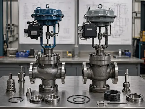 Spray water control valve and steam control valve comparison by Vcore Valve