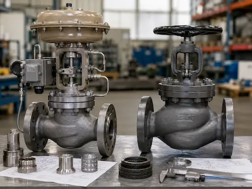 Steam control valve and steam globe valve comparison by Vcore Valve