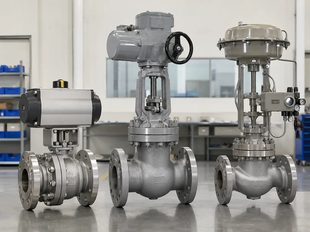 Part-turn multi-turn and linear valve actuator motion types