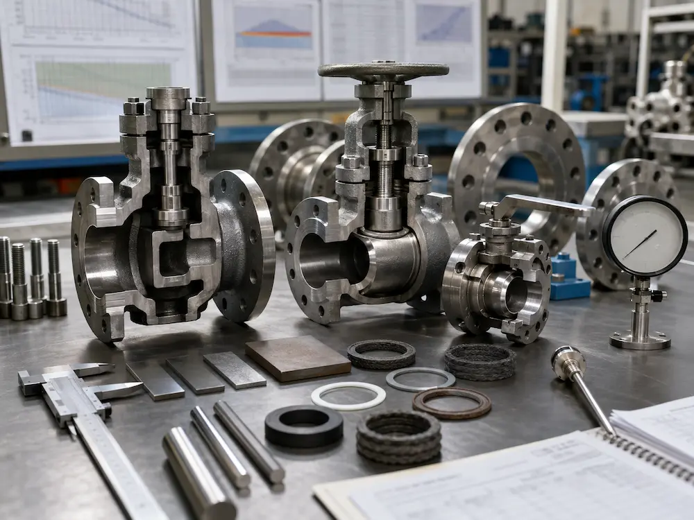 Valve pressure-temperature rating guide for industrial valve selection