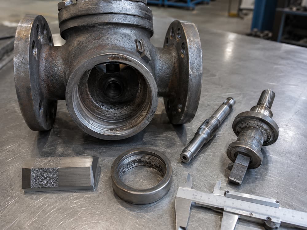 Boiler blowdown valve flashing erosion inspection
