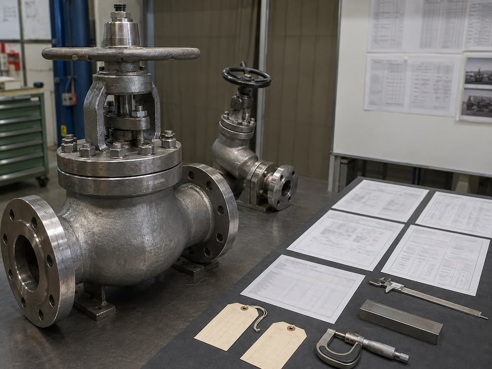 Boiler blowdown valve engineering and factory inspection review