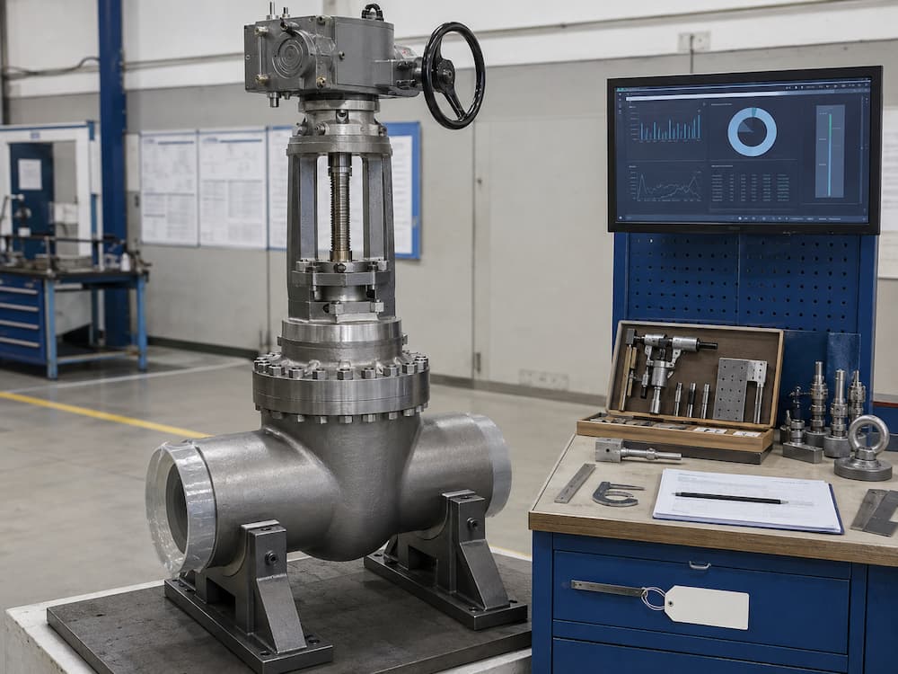 Main steam isolation valve engineering review and factory inspection for power plant project