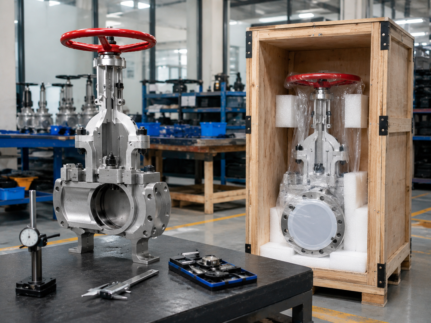 Slide Gate Valve Blade and Sealing Structure Slide gate valve blade guide and sealing components for dry bulk material isolation