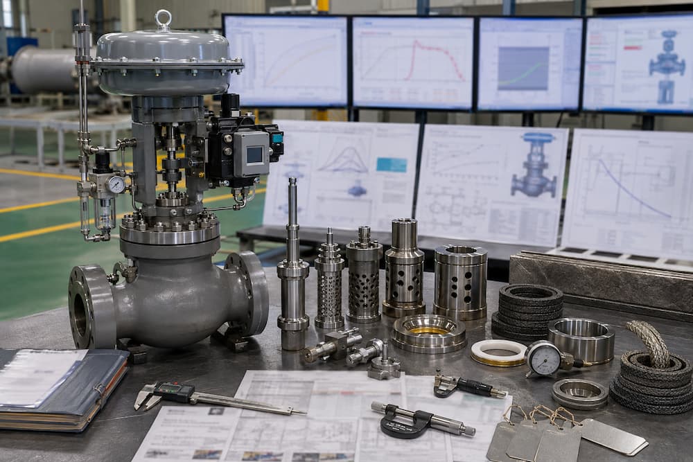 Steam control valve RFQ engineering review for pressure flow temperature and trim selection