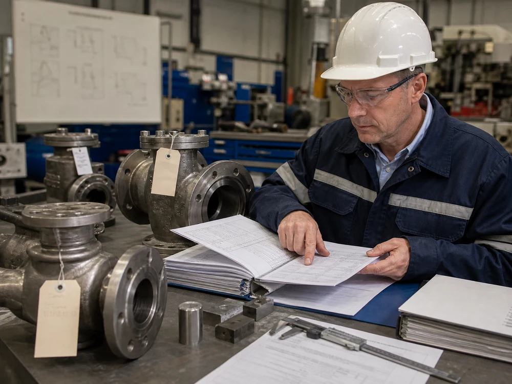 International standards in valve manufacturing material traceability review