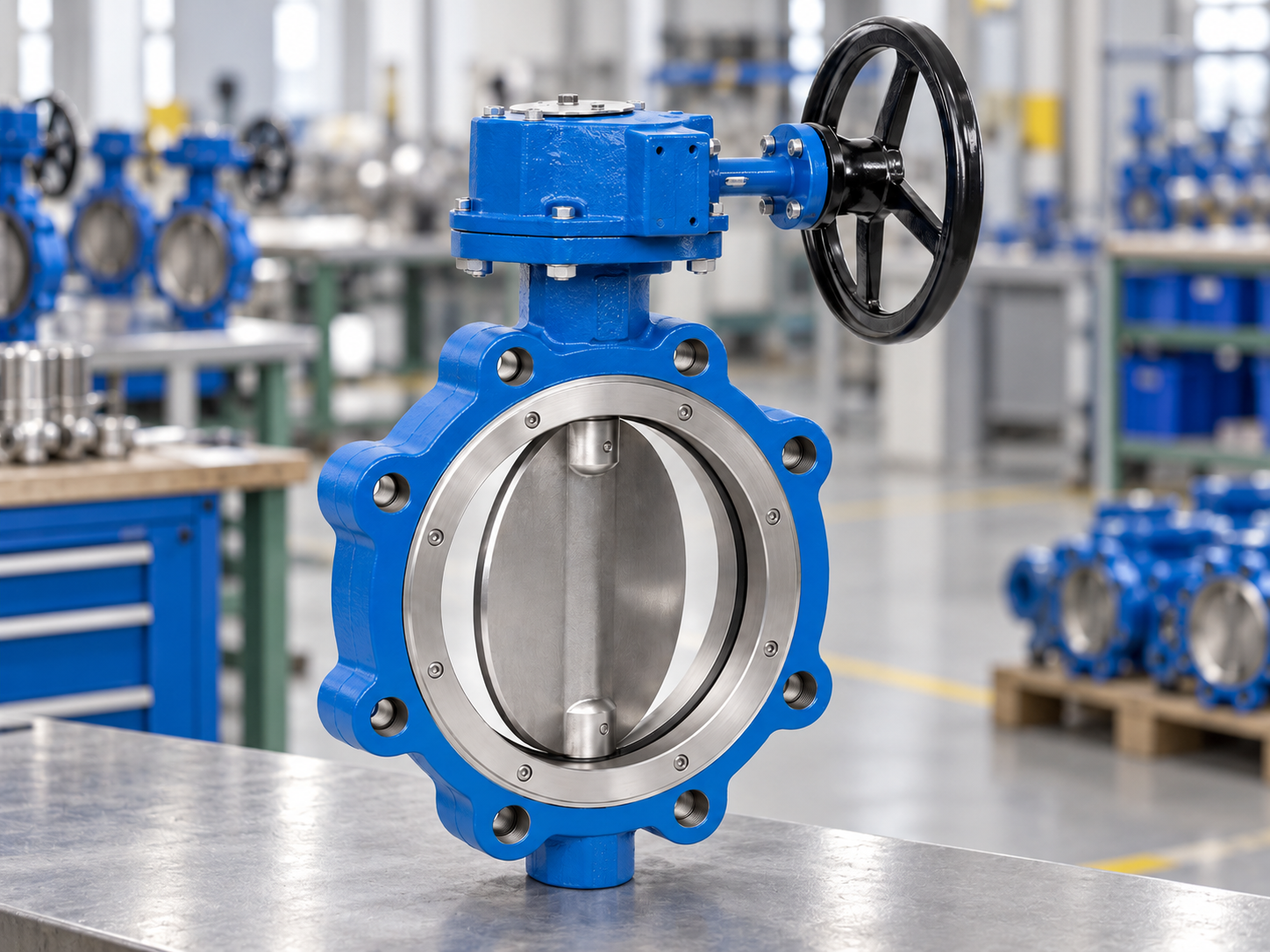 Double offset butterfly valve for high performance industrial isolation and flow control