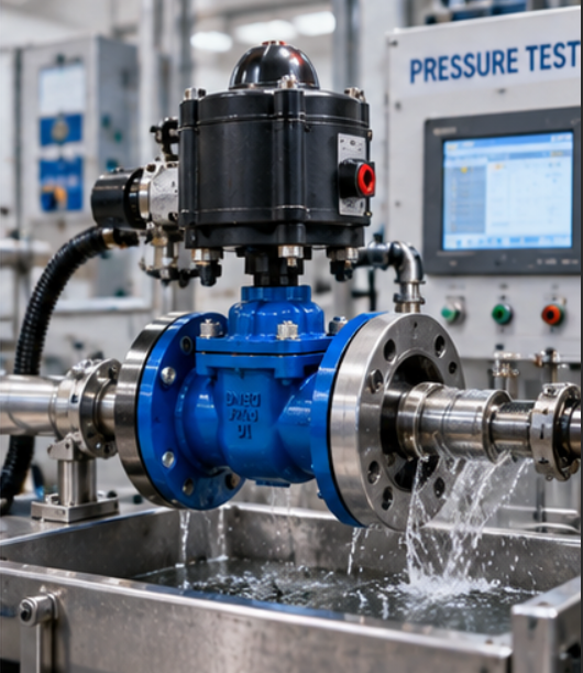 Demineralized water plant with EPDM flanged diaphragm valves