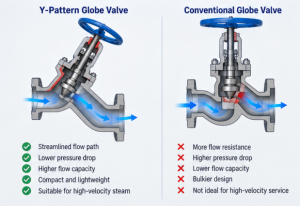 Y-pattern globe valve engineering structure drawing