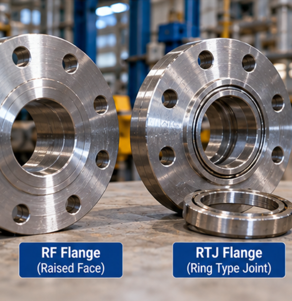 Comparison of Class 900 raised face and ring type joint ball valve flanges