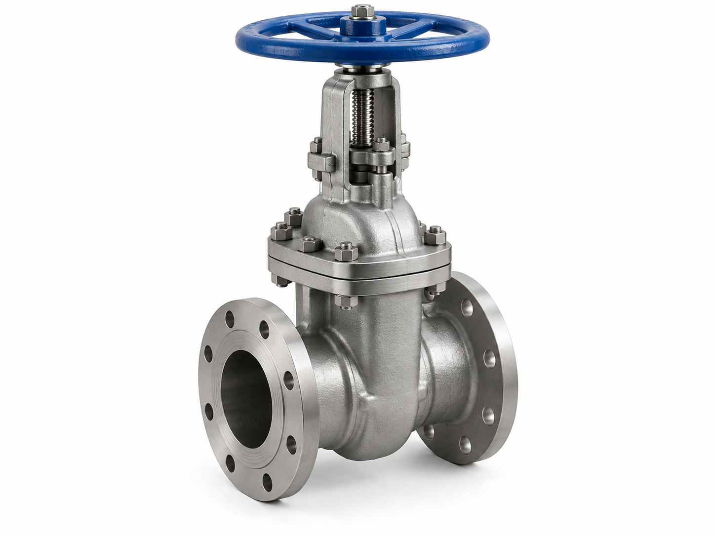 Gate valve hydrostatic pressure testing at valve manufacturer factory