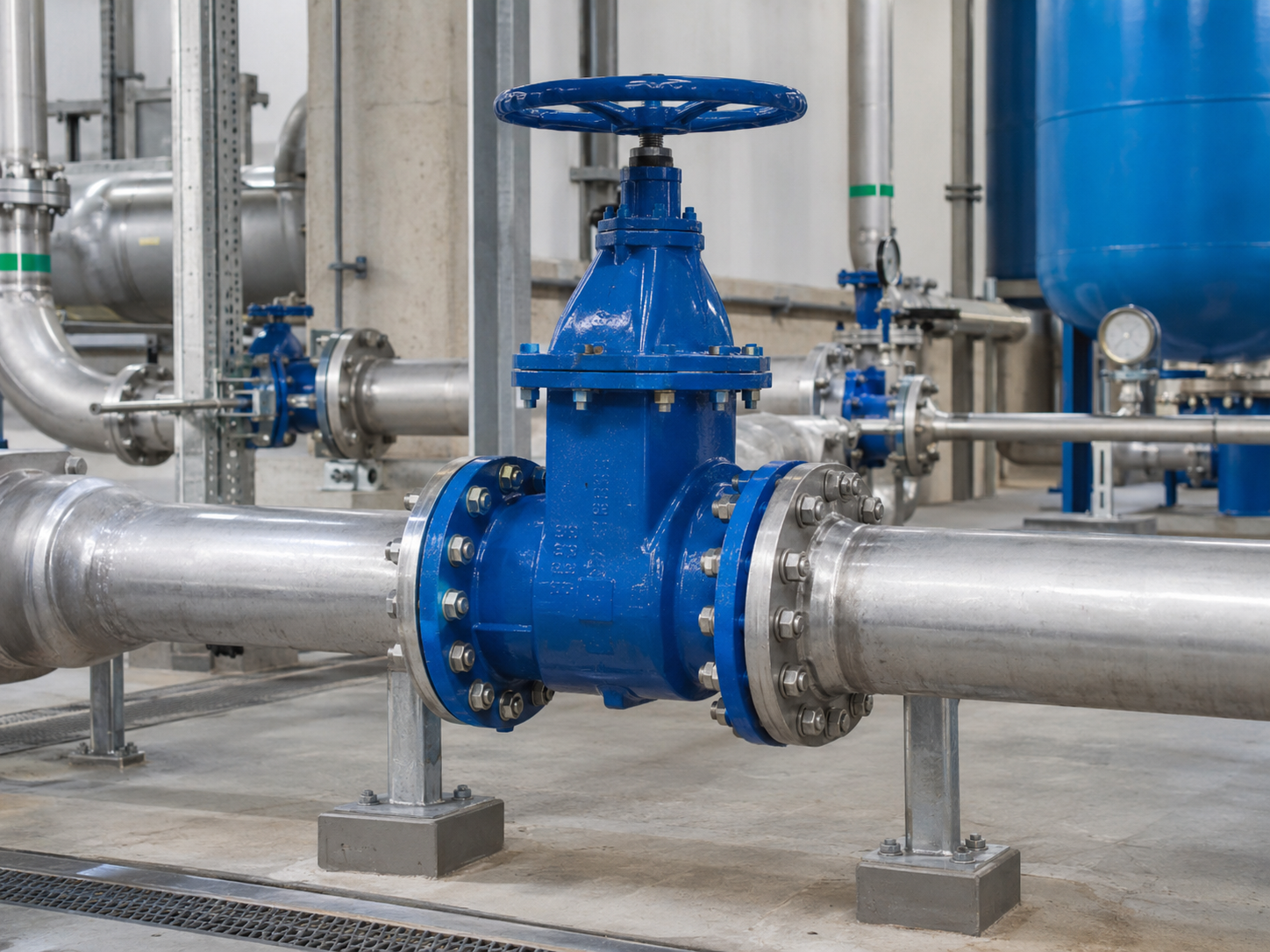 Rising stem non-rising stem and threaded gate valve types for plumbing systems