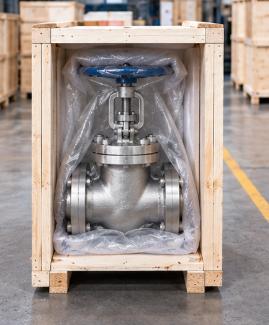 Stainless Steel Globe Valve Export Packing Stainless steel globe valve prepared for export packing