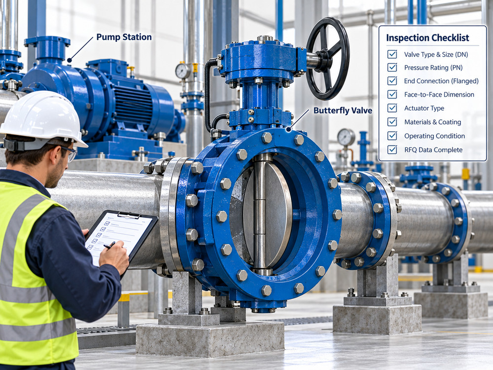 Water hammer in butterfly valves pump station inspection and procurement checklist