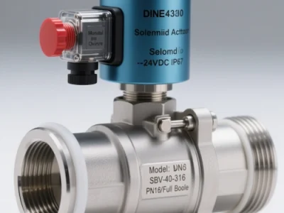 Solenoid Ball Valve with Electric Actuation for Automated Flow Control